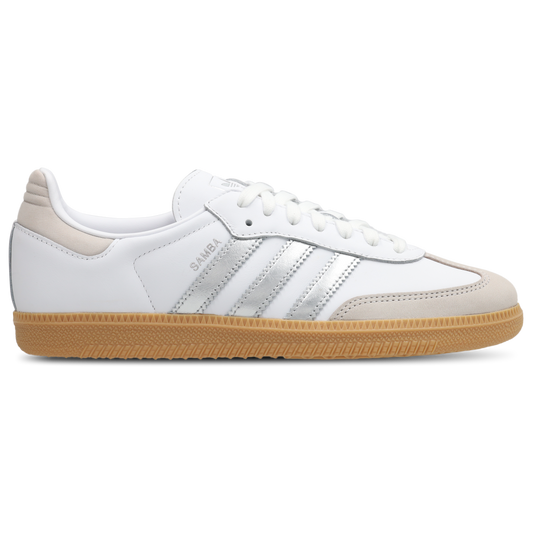Adidas Samba OG Mujer Cloud White-Silver Metallic