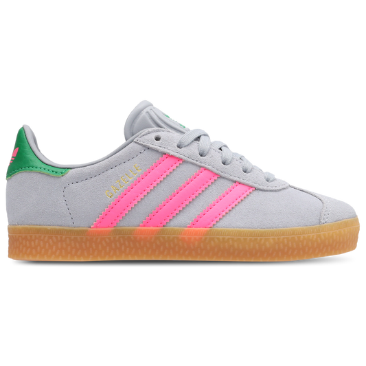 Adidas Gazelle Mujer Halo Silver-Lucid Pink-Green