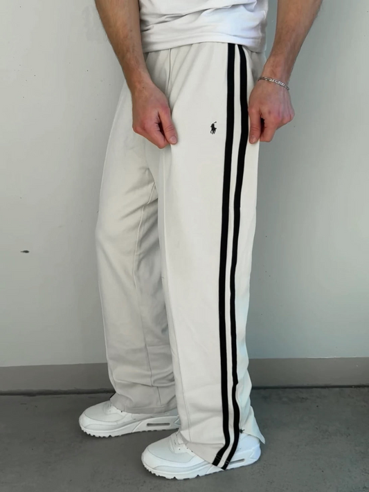 Polo Ralph Lauren Vintage Striped Jogger Pants – White
