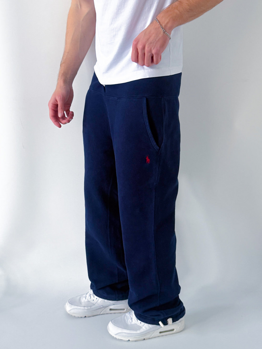 Polo Ralph Lauren Vintage Jogger Pants – Navy Blue (Red Logo)