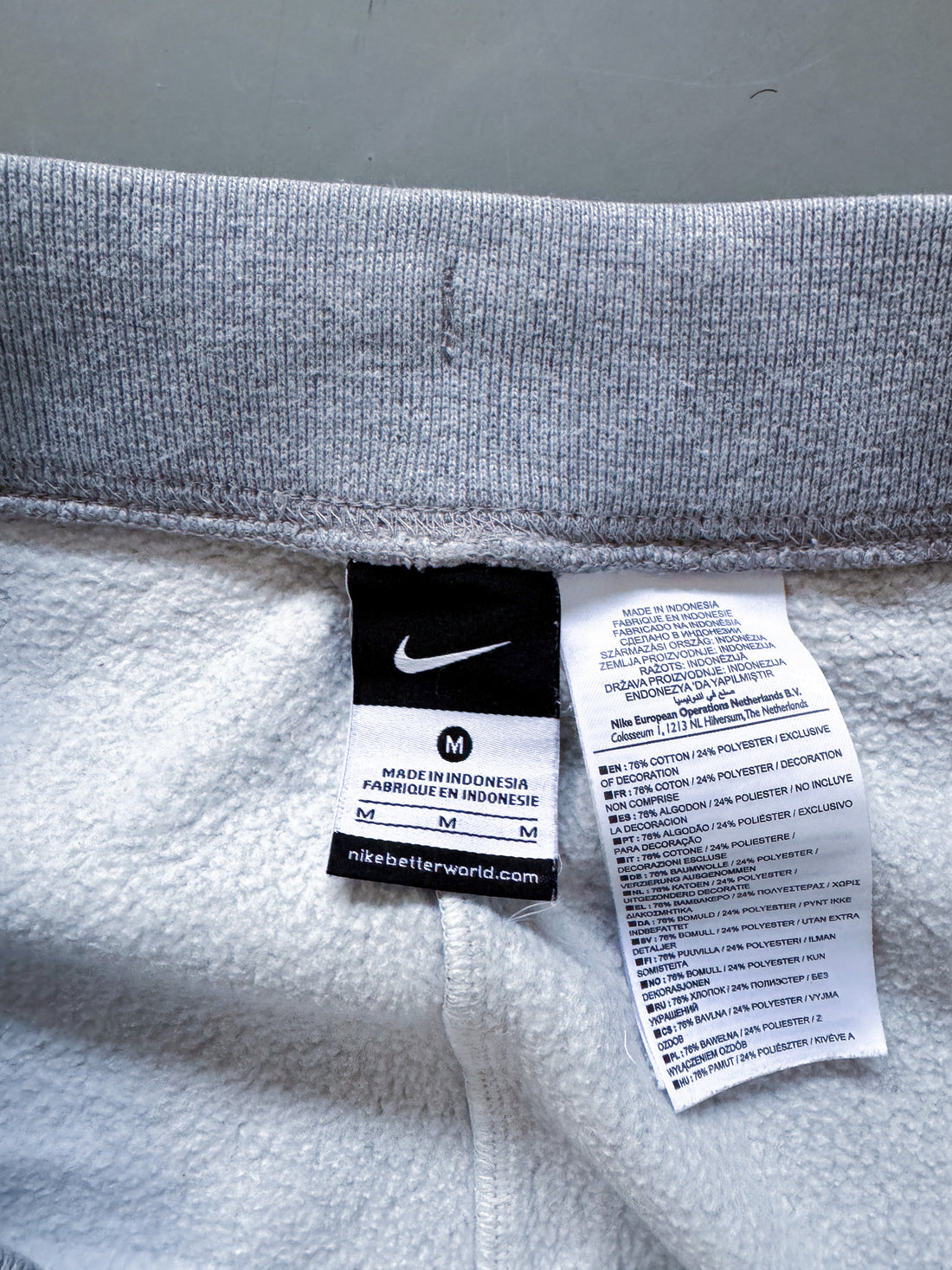 Nike Vintage Jogger Pants – Grey (Black Logo)