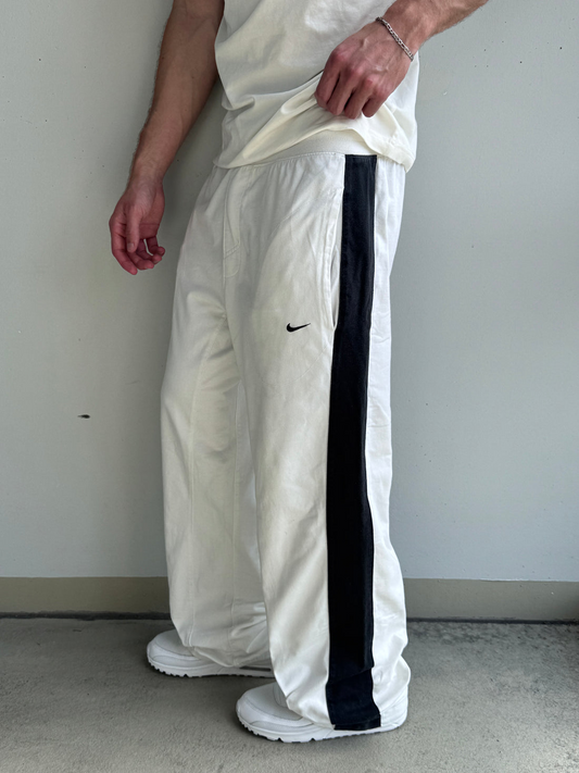 Nike Vintage Striped Jogger Pants – White