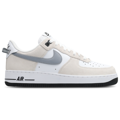 Nike Air Force 1 Low Hombre White-Mtlc Cool Grey