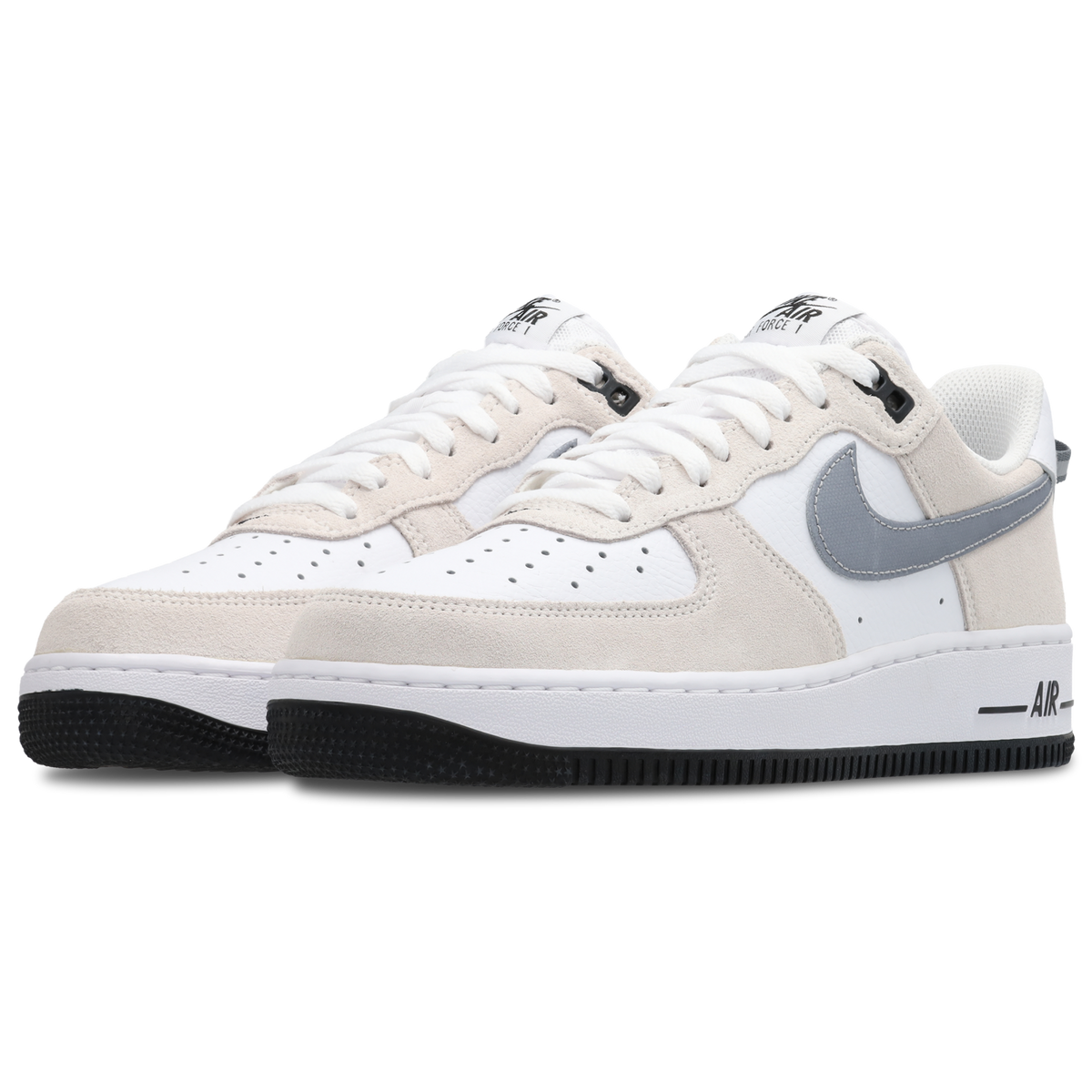 Nike Air Force 1 Low Hombre White-Mtlc Cool Grey