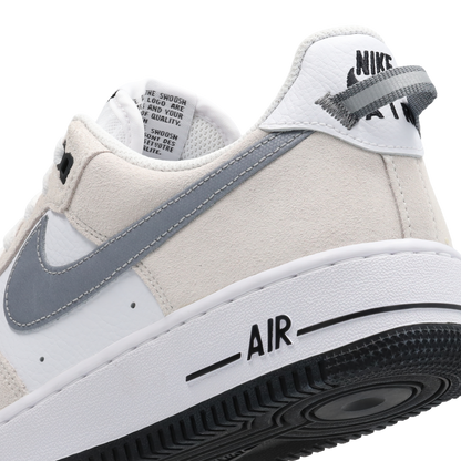 Nike Air Force 1 Low Hombre White-Mtlc Cool Grey