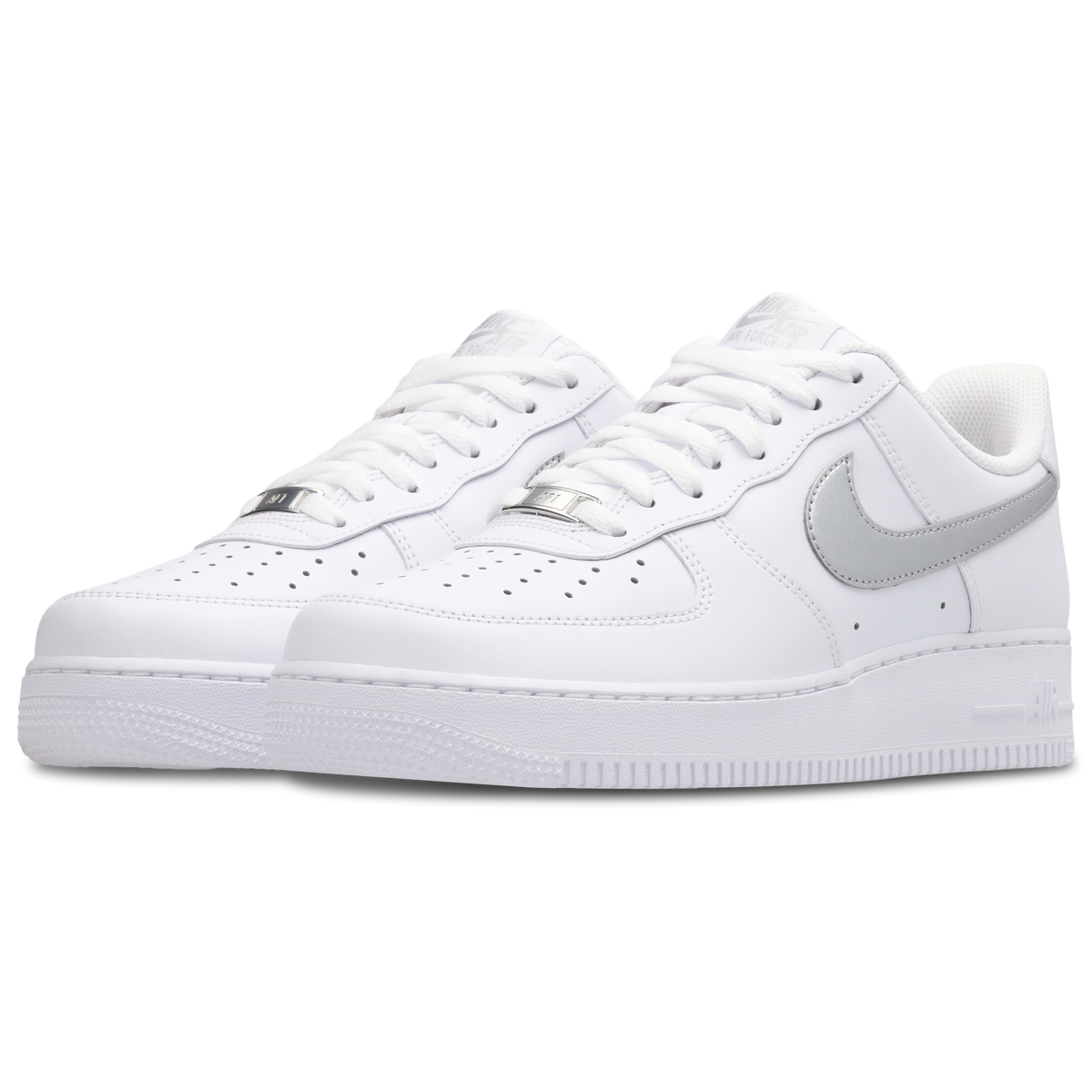 Nike Air Force 1 Low Hombre White-Metallic