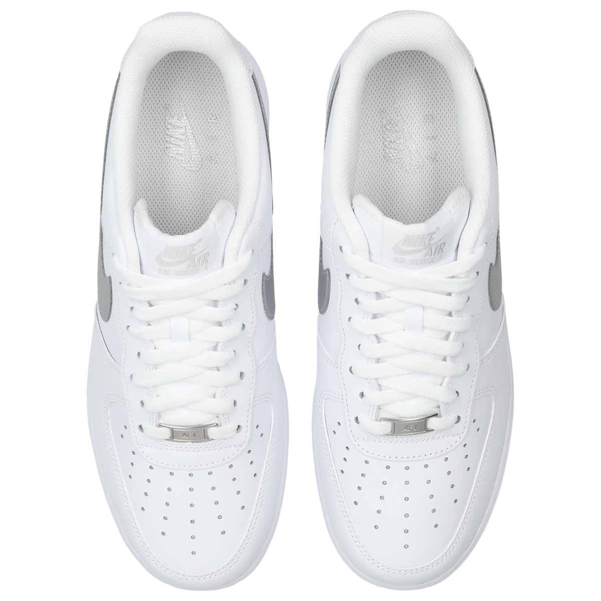 Nike Air Force 1 Low Hombre White-Metallic