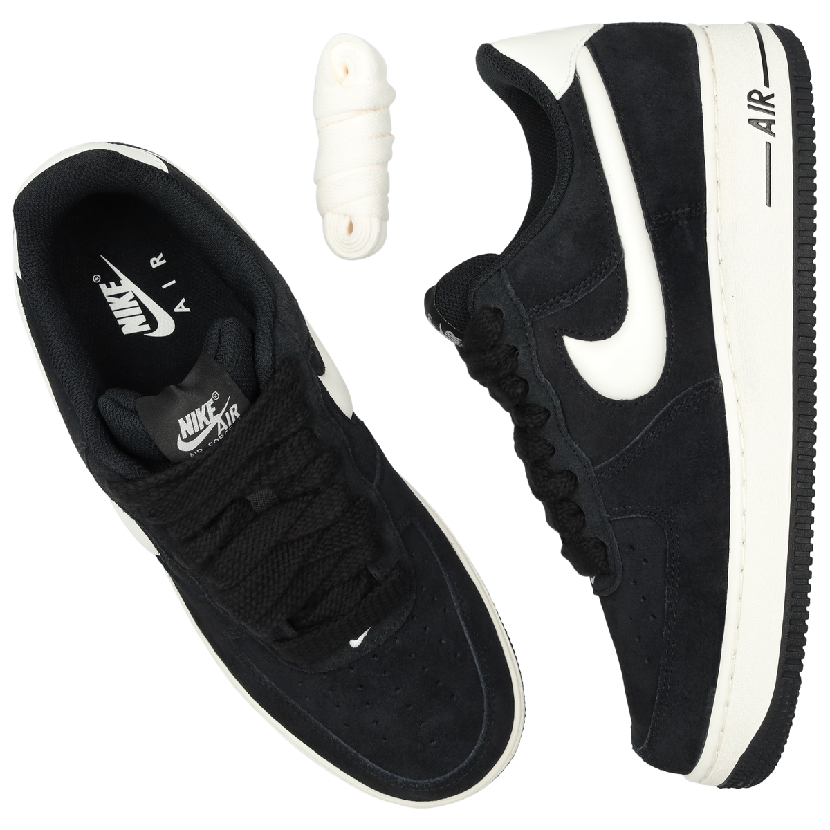 Nike Air Force 1 Low Hombre Black-Sail-White