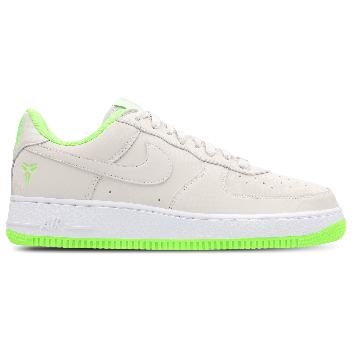 Nike Air Force 1 Low Hombre Vast Grey-Electric Green-White