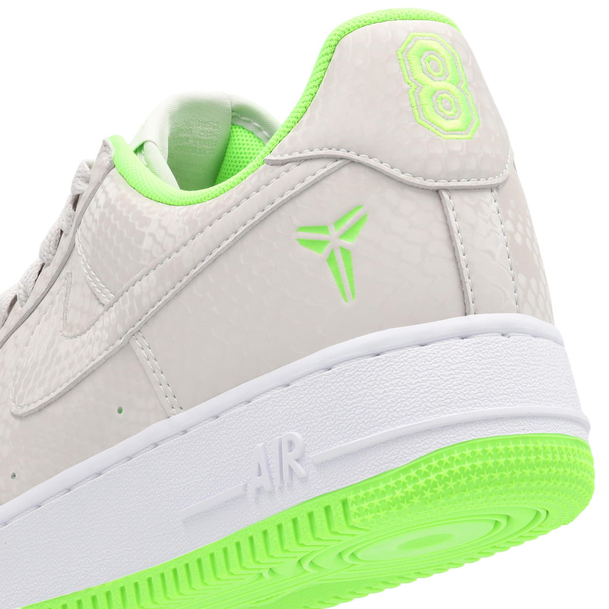 Nike Air Force 1 Low Hombre Vast Grey-Electric Green-White