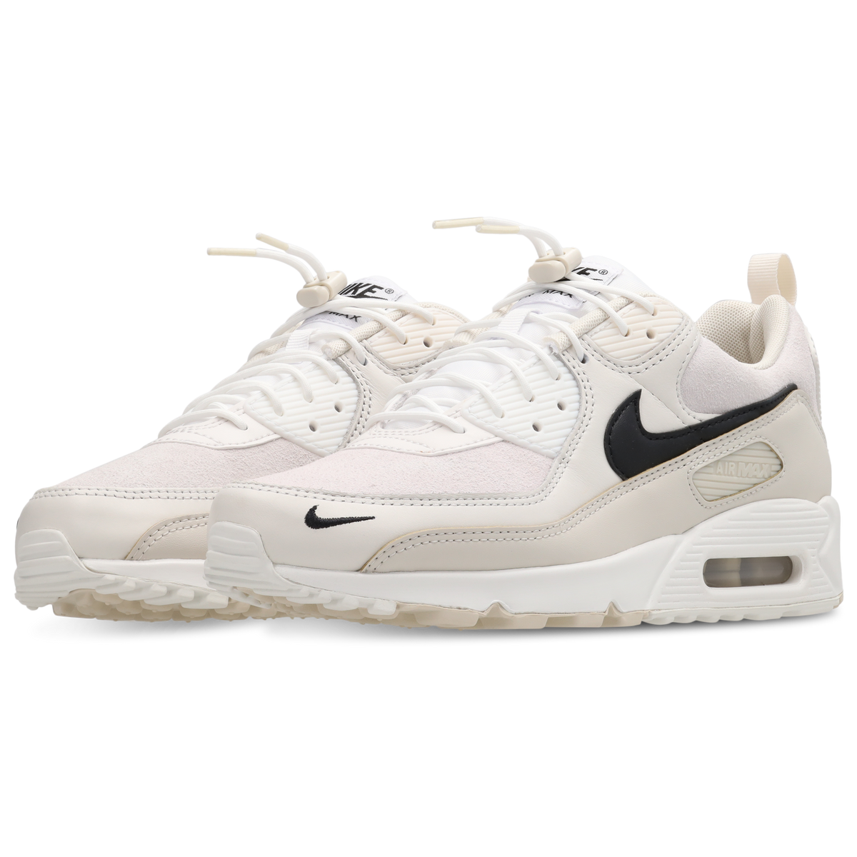 Nike Air Max 90 White-Black-Lt Orewood Brn