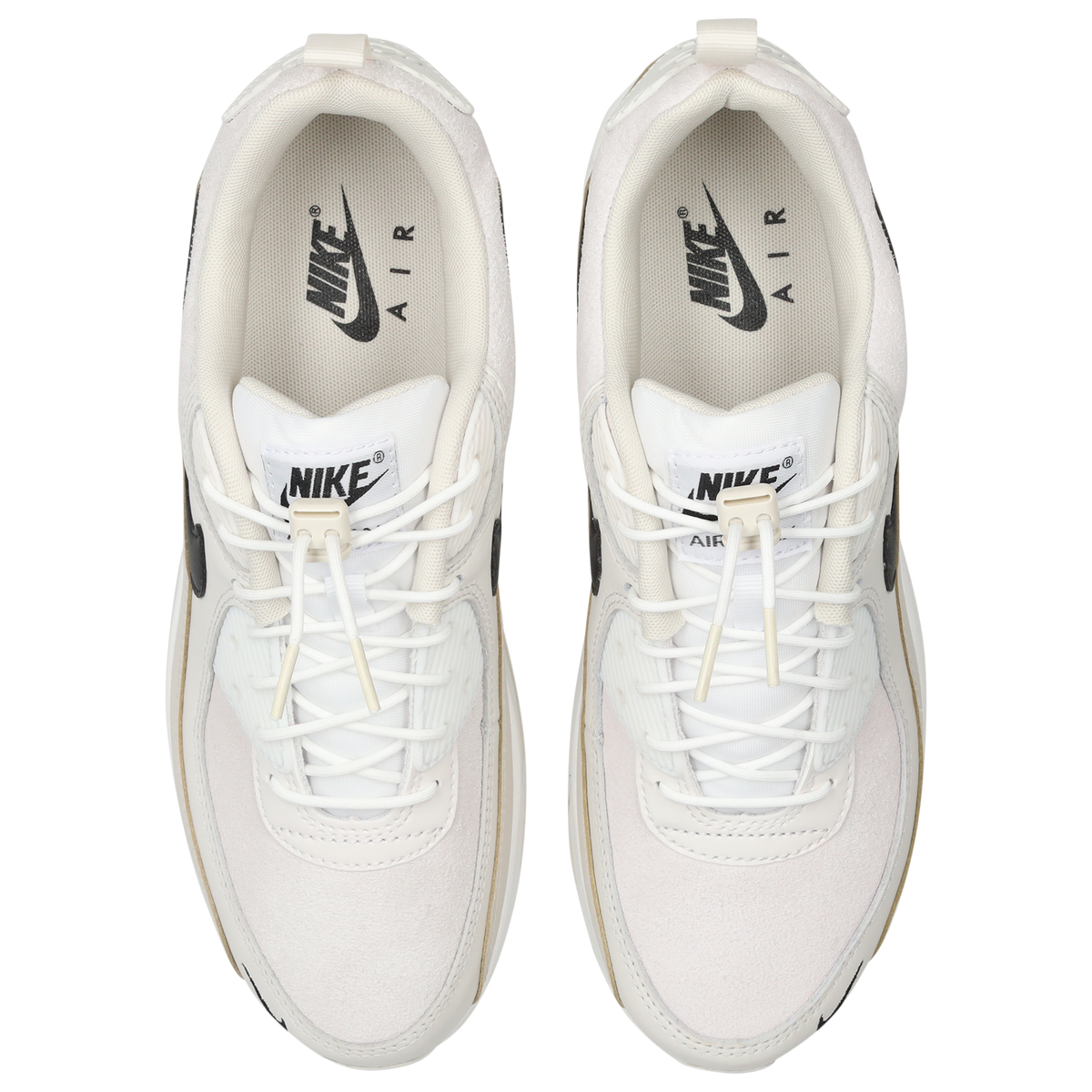 Nike Air Max 90 White-Black-Lt Orewood Brn