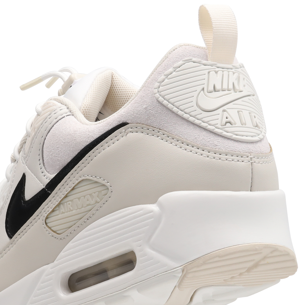Nike Air Max 90 White-Black-Lt Orewood Brn