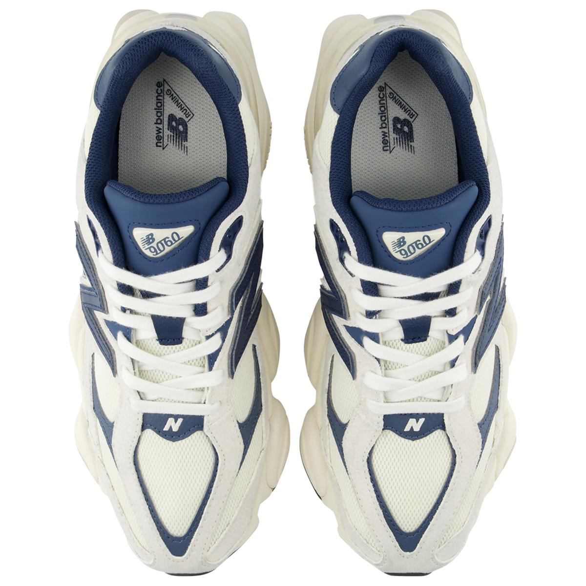 New Balance 9060 Unisex Off-White/Navy Blue