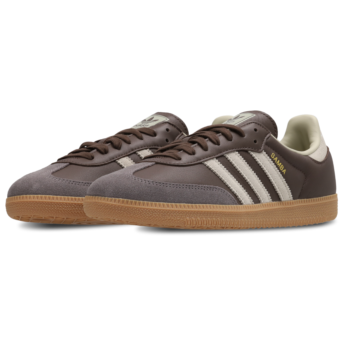Adidas Samba OG Hombre Brown-Putty Grey-Gold Met