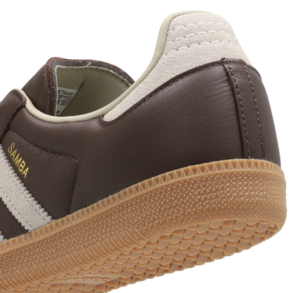 Adidas Samba OG Hombre Brown-Putty Grey-Gold Met