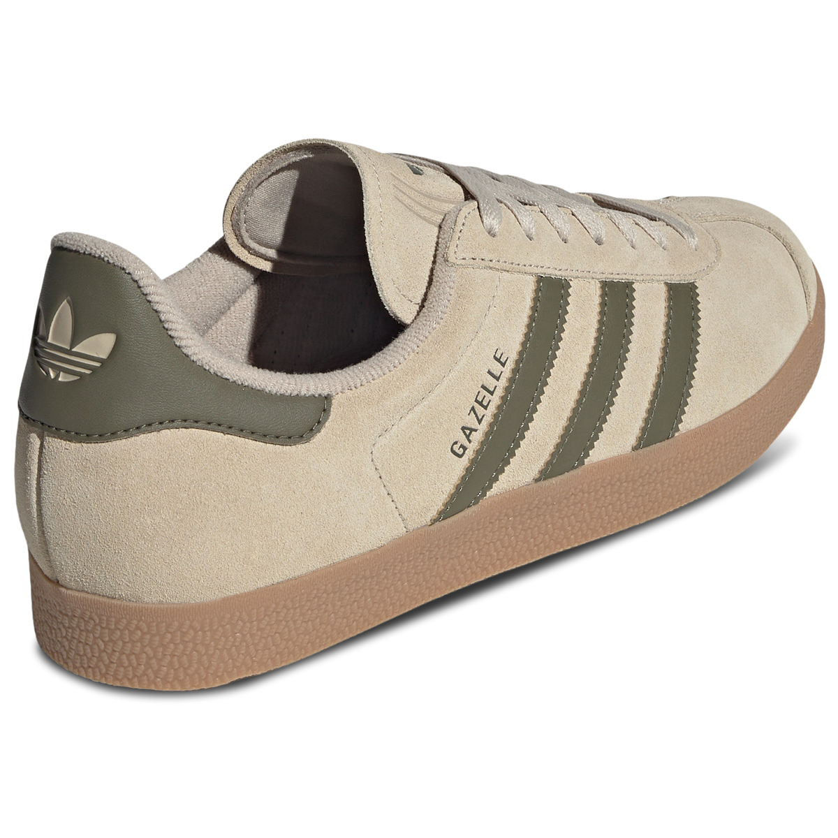 Adidas Gazelle Hombre Khaki Three-Olive Strata-Gum4