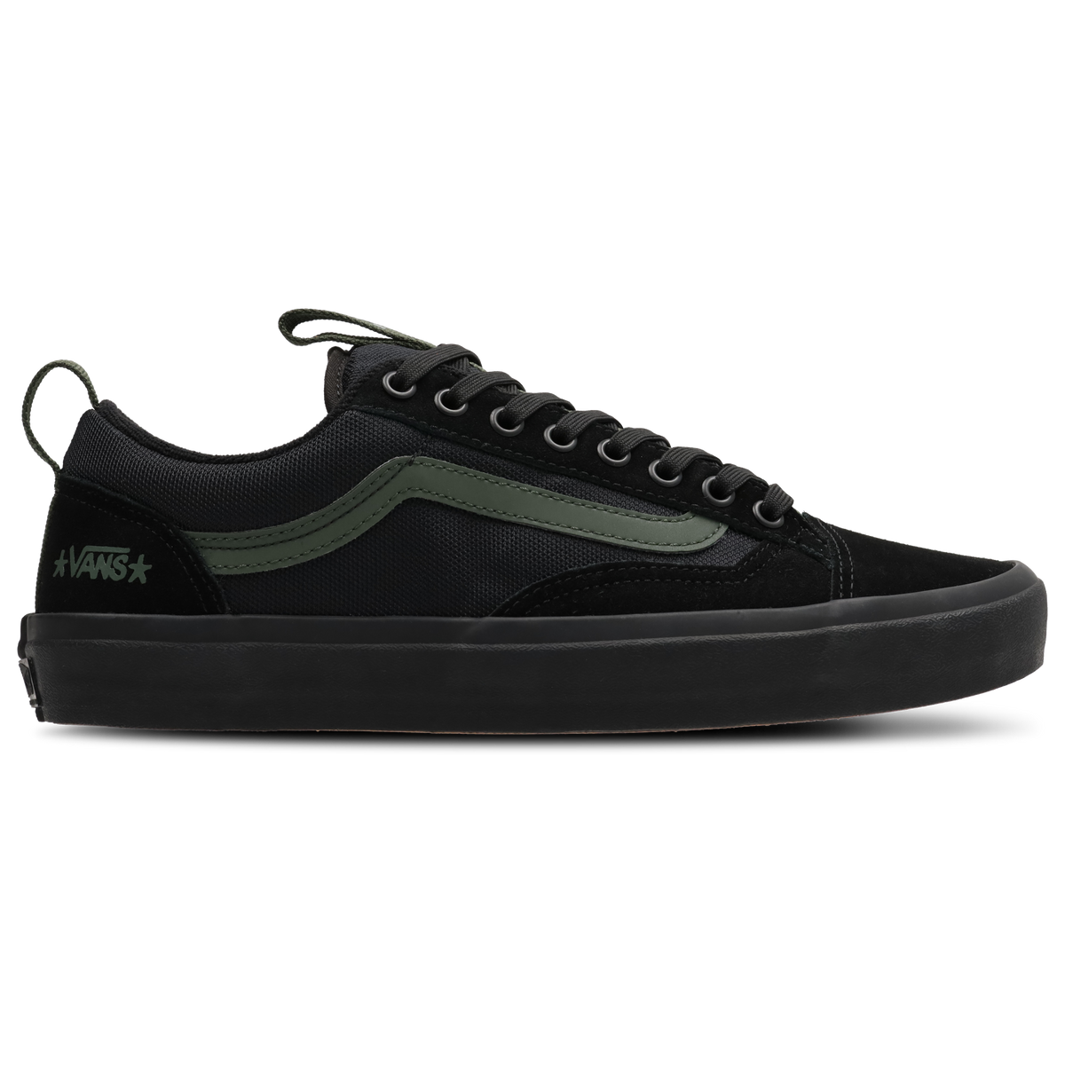 Vans Old Skool Hombre Black-Dark Green