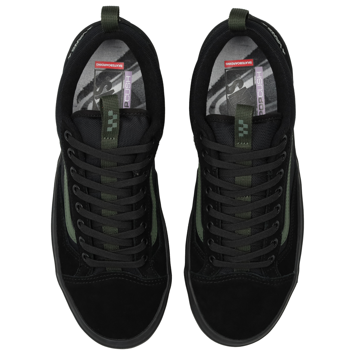 Vans Old Skool Hombre Black-Dark Green