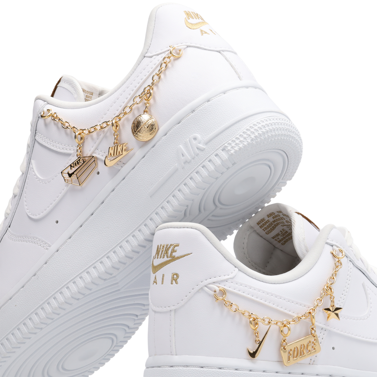 Nike Air Force 1 Low Mujer White-Gold