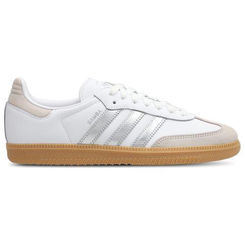 Adidas Samba OG Mujer Cloud White-Silver Metallic