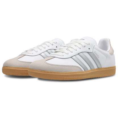 Adidas Samba OG Mujer Cloud White-Silver Metallic