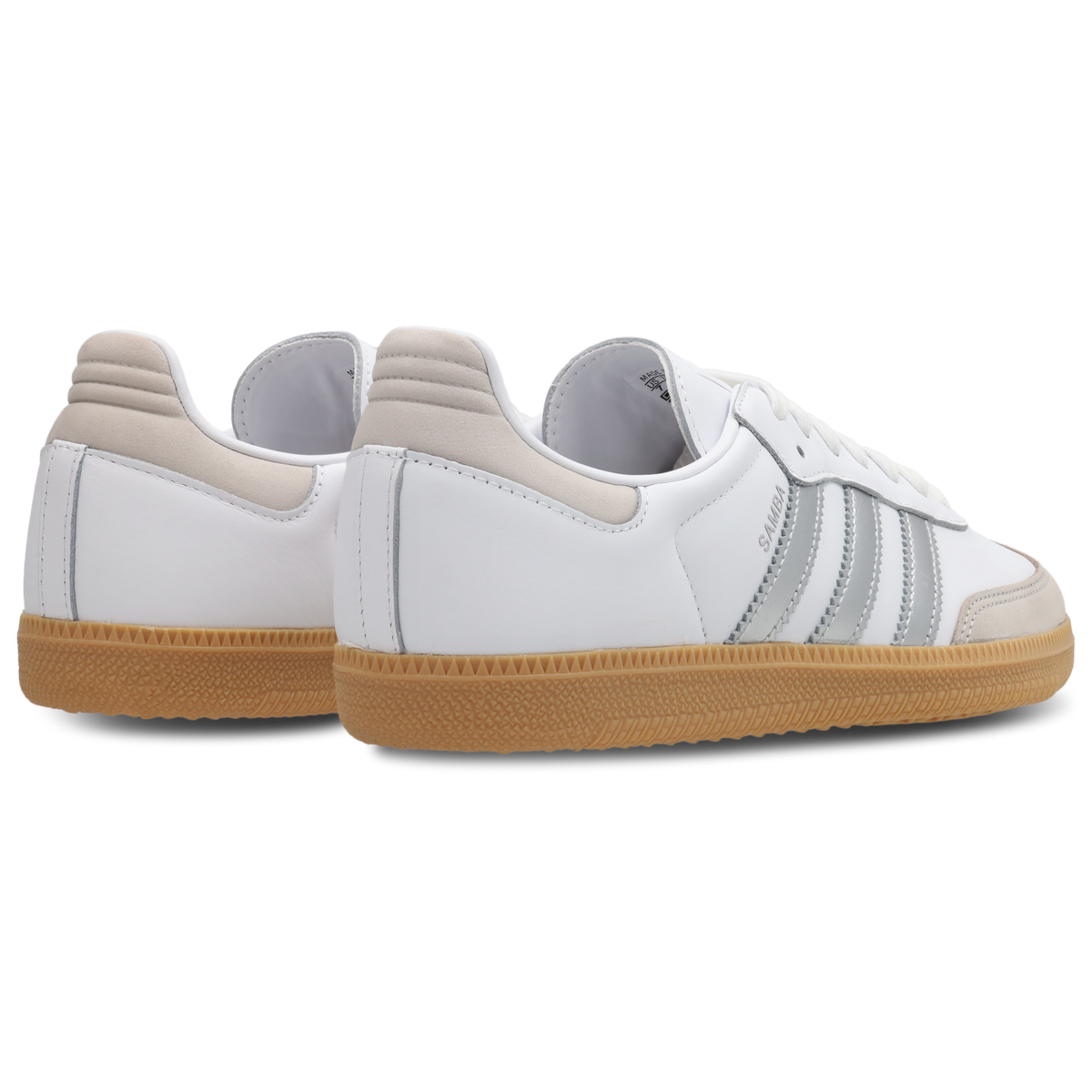 Adidas Samba OG Mujer Cloud White-Silver Metallic