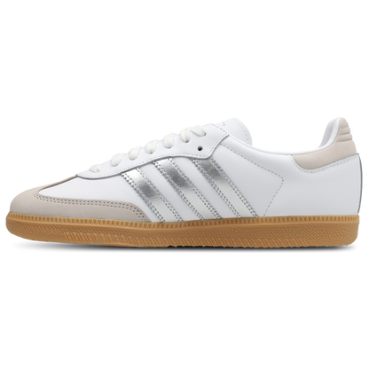 Adidas Samba OG Mujer Cloud White-Silver Metallic