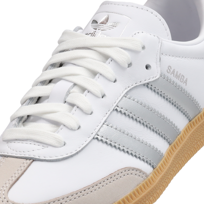 Adidas Samba OG Mujer Cloud White-Silver Metallic