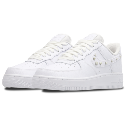 Nike Air Force 1 Low Mujer White-Mtlc Silver