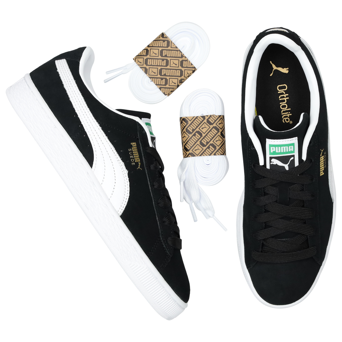 Puma Suede XL Mujer Black-White