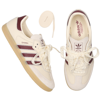 Adidas Samba OG Mujer White-Shadow Red-Gum4