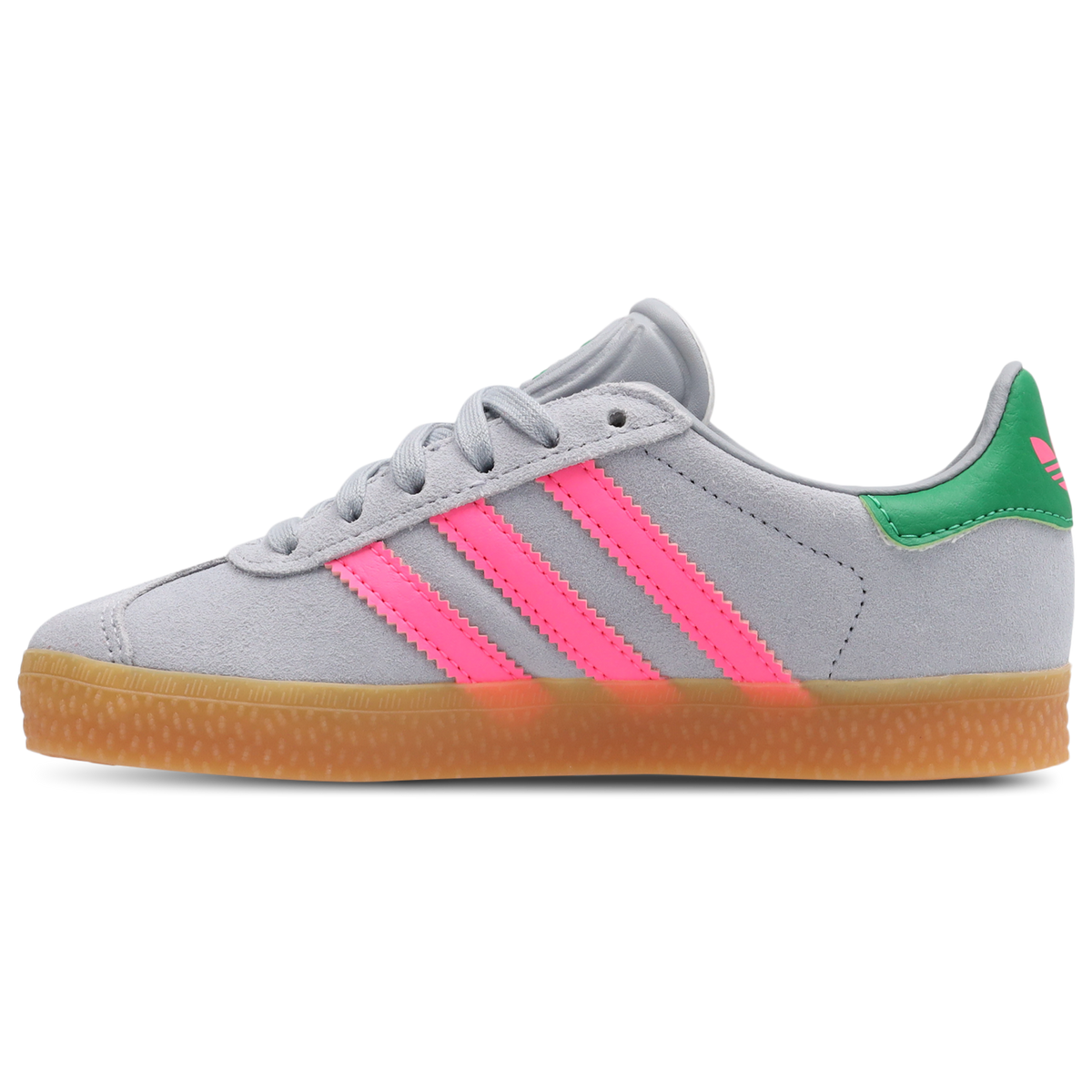 Adidas Gazelle Mujer Halo Silver-Lucid Pink-Green