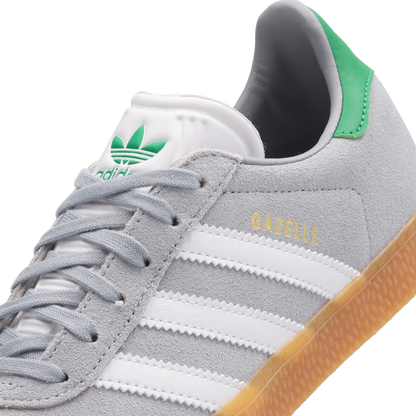 Adidas Gazelle Unisex Halo Silver-White-Green