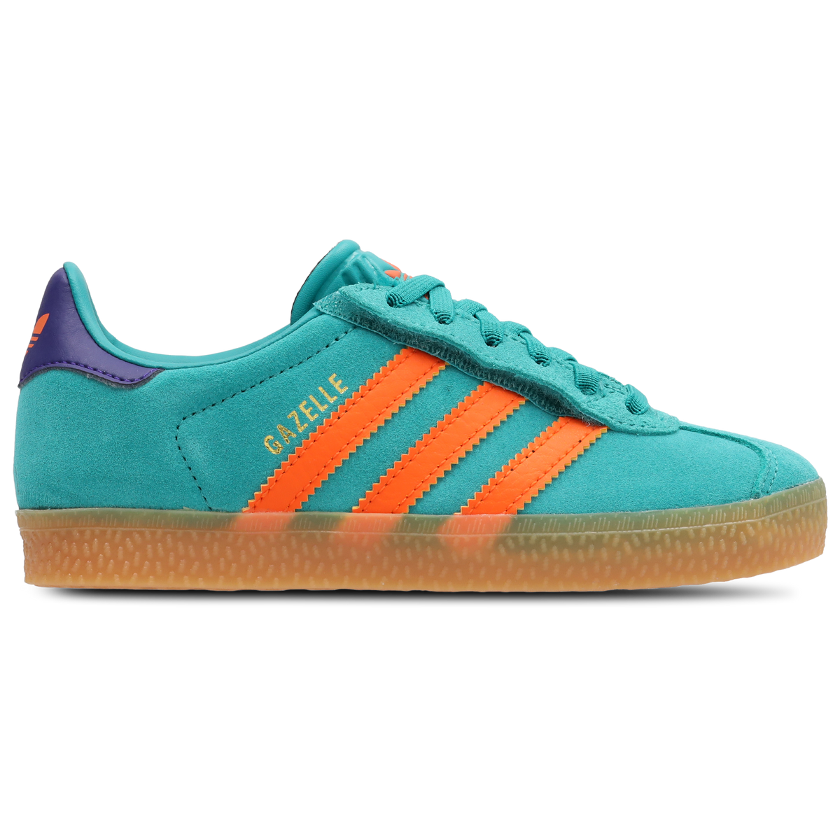Adidas Gazelle Mujer Pure Teal-Impact Orange-Collegiate Purple