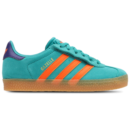 Adidas Gazelle Mujer Pure Teal-Impact Orange-Collegiate Purple