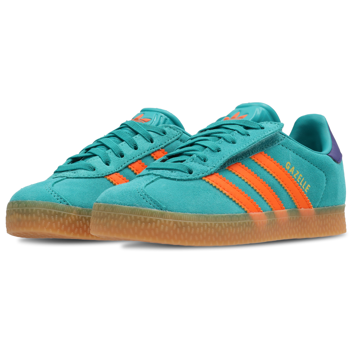 Adidas Gazelle Mujer Pure Teal-Impact Orange-Collegiate Purple