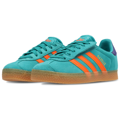 Adidas Gazelle Mujer Pure Teal-Impact Orange-Collegiate Purple