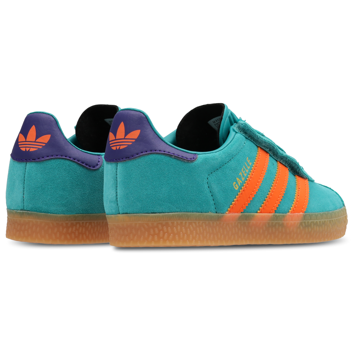Adidas Gazelle Mujer Pure Teal-Impact Orange-Collegiate Purple