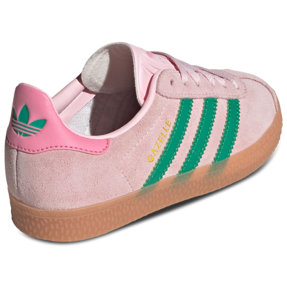 Adidas Gazelle Mujer Clear Pink-Court Green