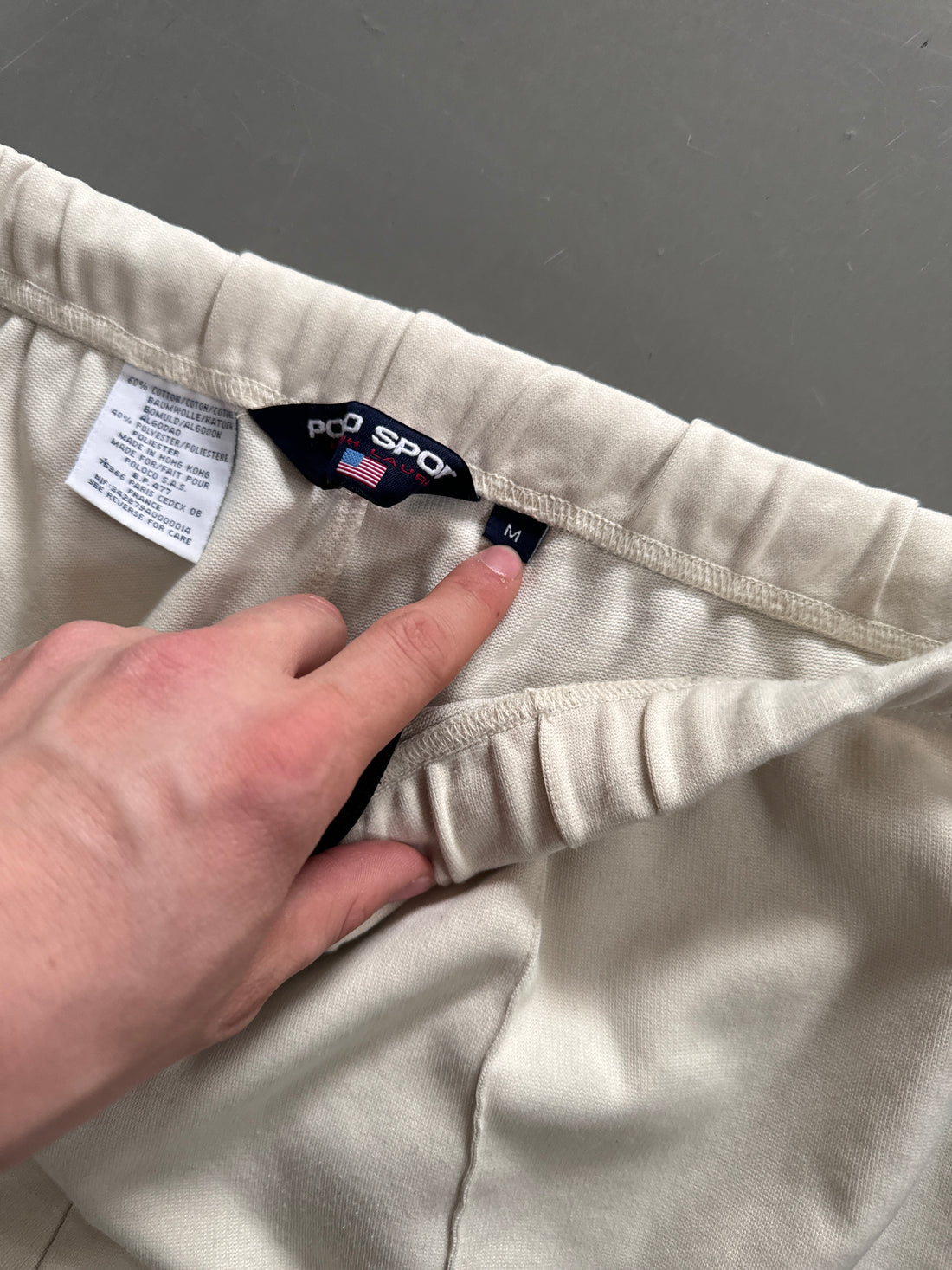 Polo Ralph Lauren Vintage Striped Jogger Pants – White