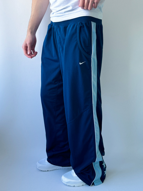 Nike Vintage Striped Jogger Pants – Navy Blue