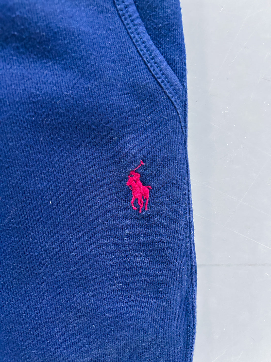 Polo Ralph Lauren Vintage Jogger Pants – Navy Blue (Red Logo)