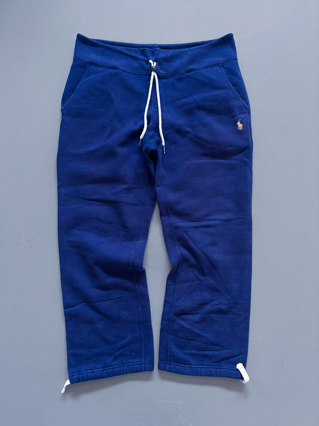 Polo Ralph Lauren Vintage Jogger Pants – Navy Blue (Yellow Logo)