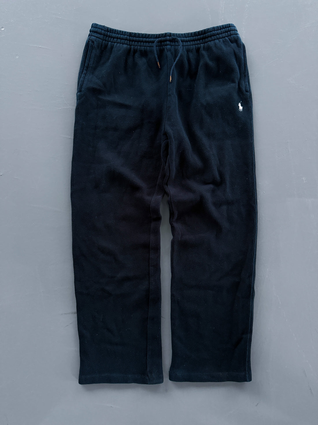 Polo Ralph Lauren Vintage Jogger Pants – Black (White Logo)