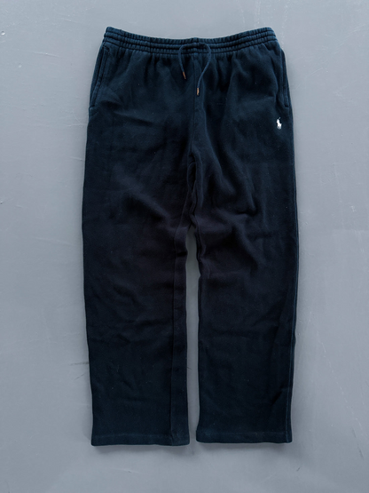 Polo Ralph Lauren Vintage Jogger Pants – Black (White Logo)