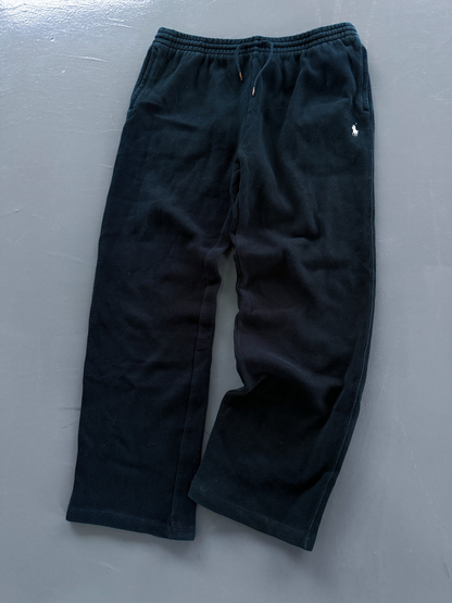 Polo Ralph Lauren Vintage Jogger Pants – Black (White Logo)
