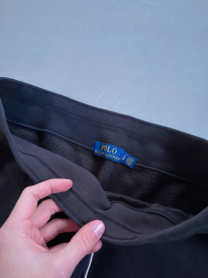 Polo Ralph Lauren Vintage Jogger Pants – Black (Yellow Logo)