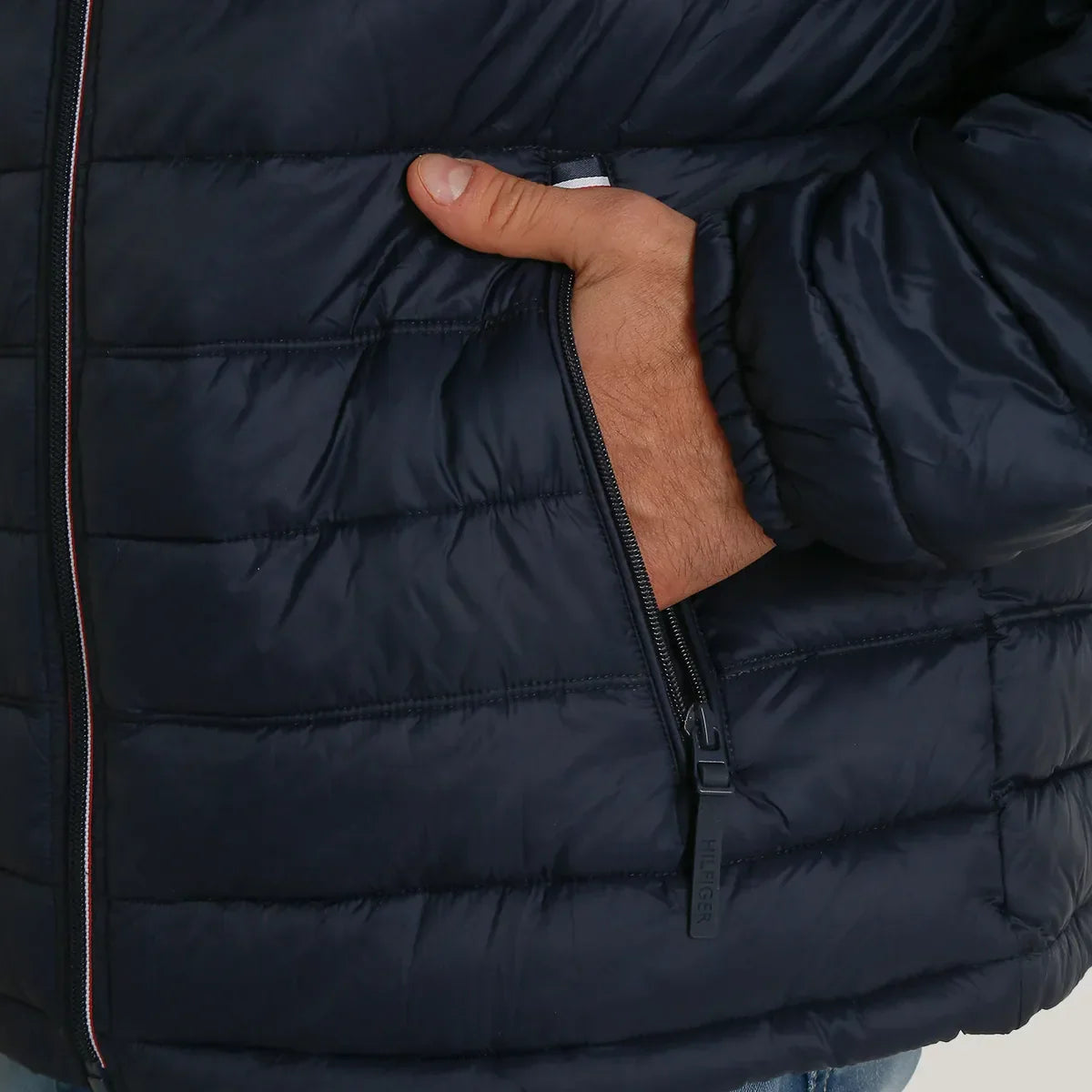Parka Weight Quilted Azul Tommy Hilfiger