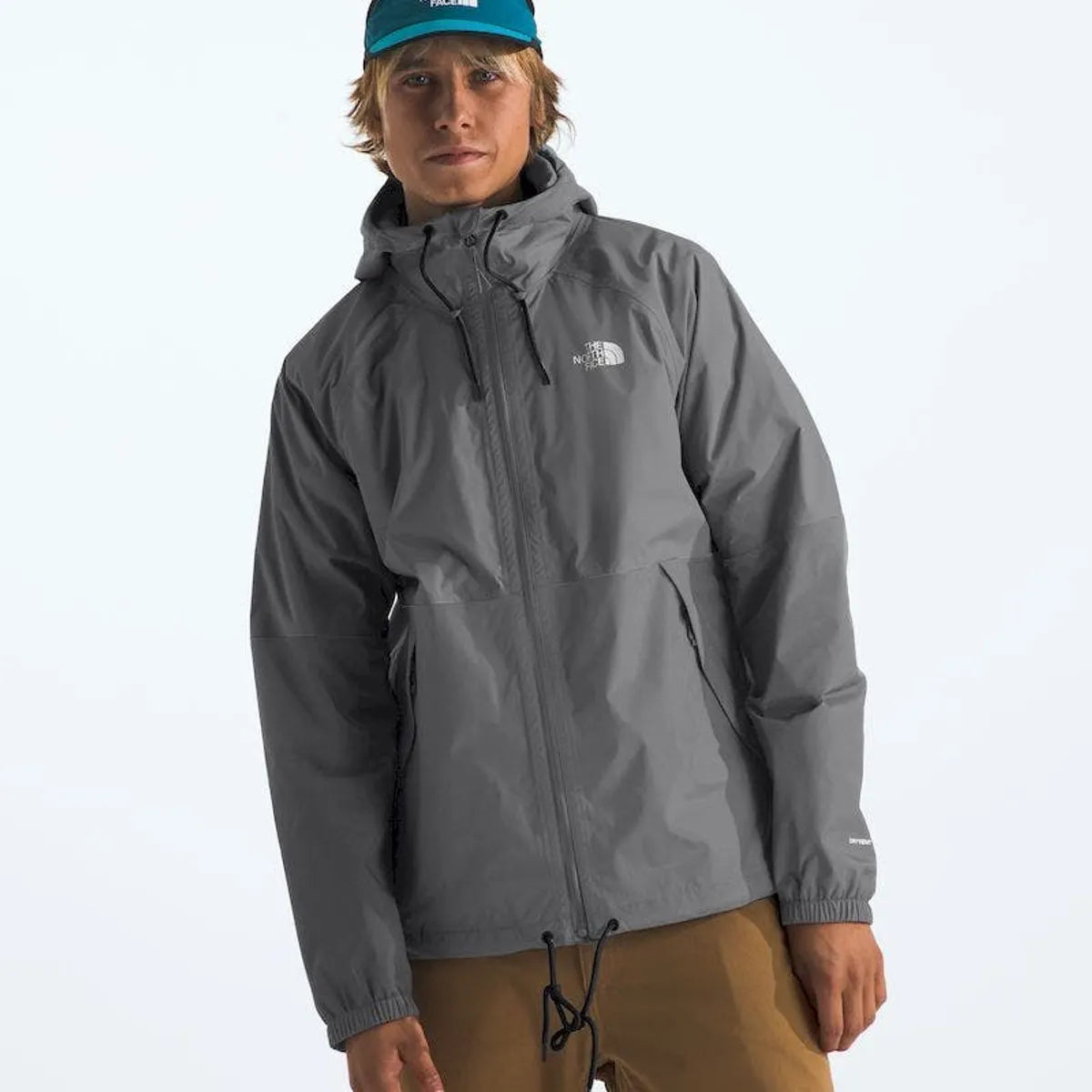 Chaqueta Impermeable Antora Hoodie Hombre - Gris